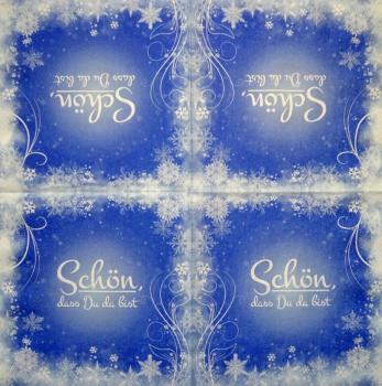 543 Roses - 3-ply -  ( blue) - Ambiente